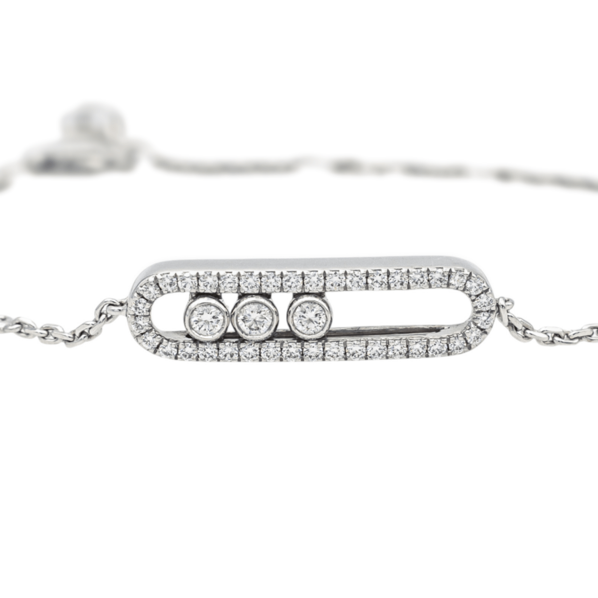 Bracelet Souple MESSIKA "Baby move" en or blanc et diamants - Castafiore