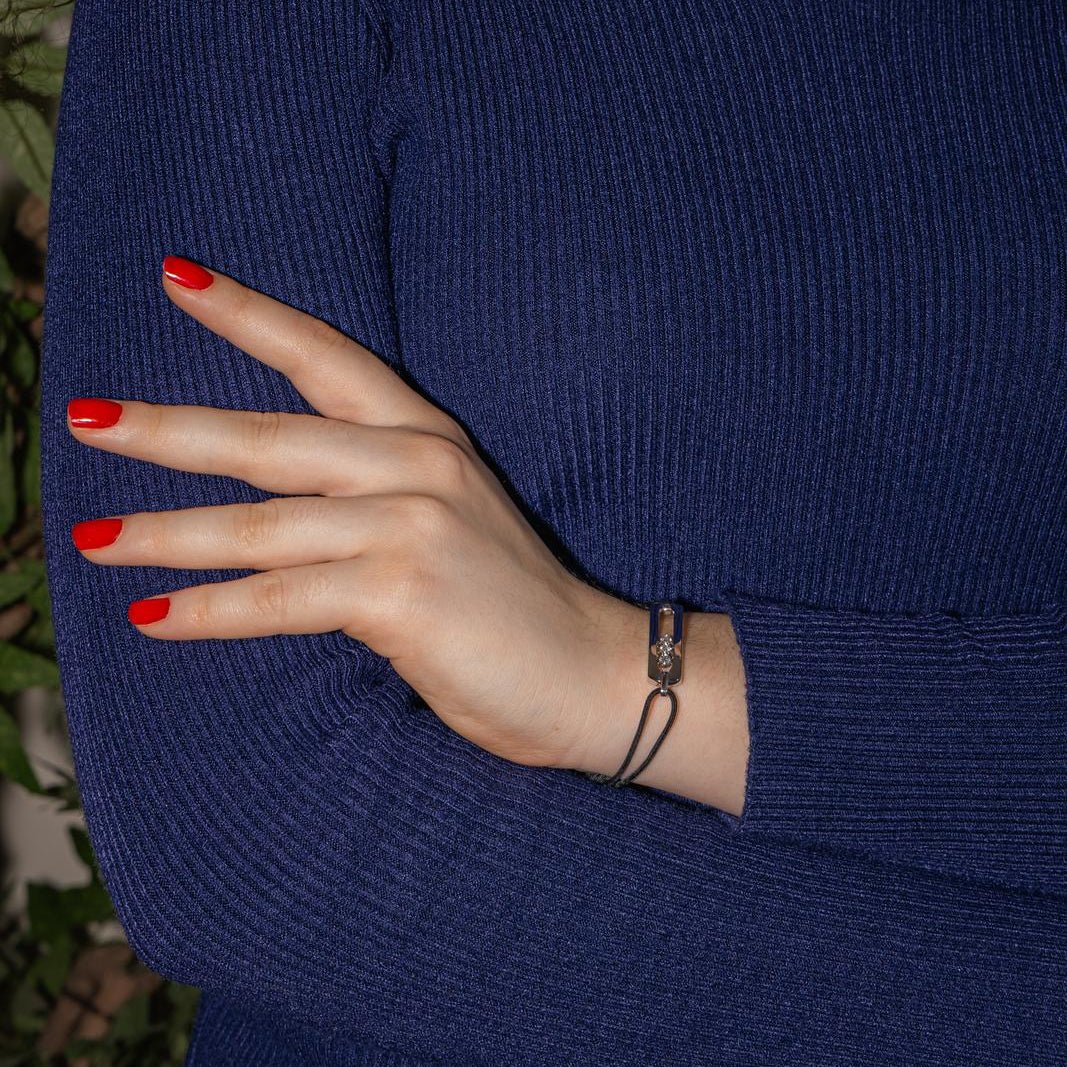 Bracelet Souple MESSIKA en or blanc et diamants - Castafiore