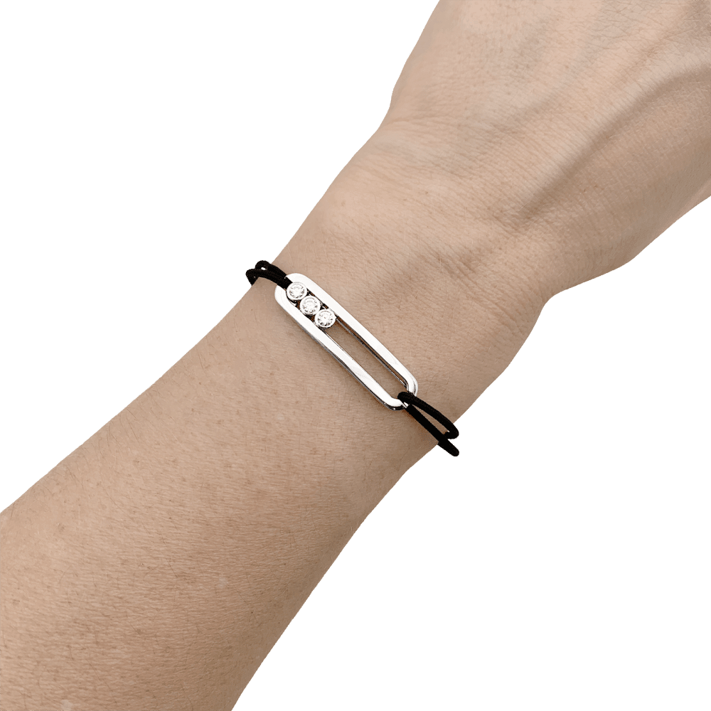 Bracelet Messika, "Messika Care(s)", white gold and diamonds.