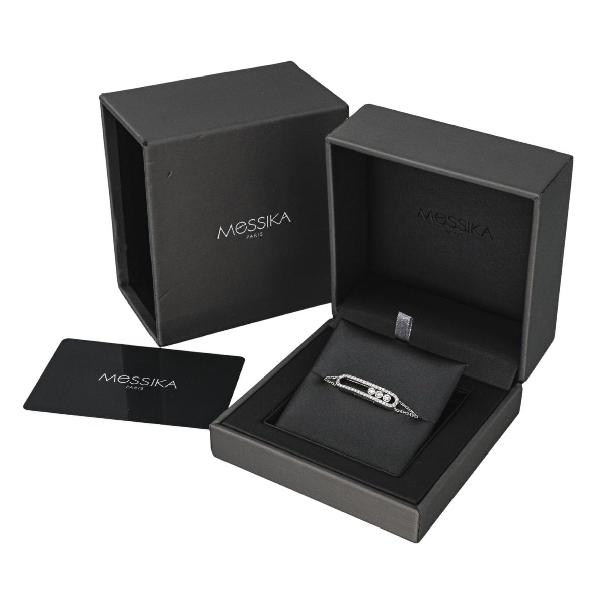 Bracelet Souple MESSIKA "Move Classique" en or blanc et diamants - Castafiore