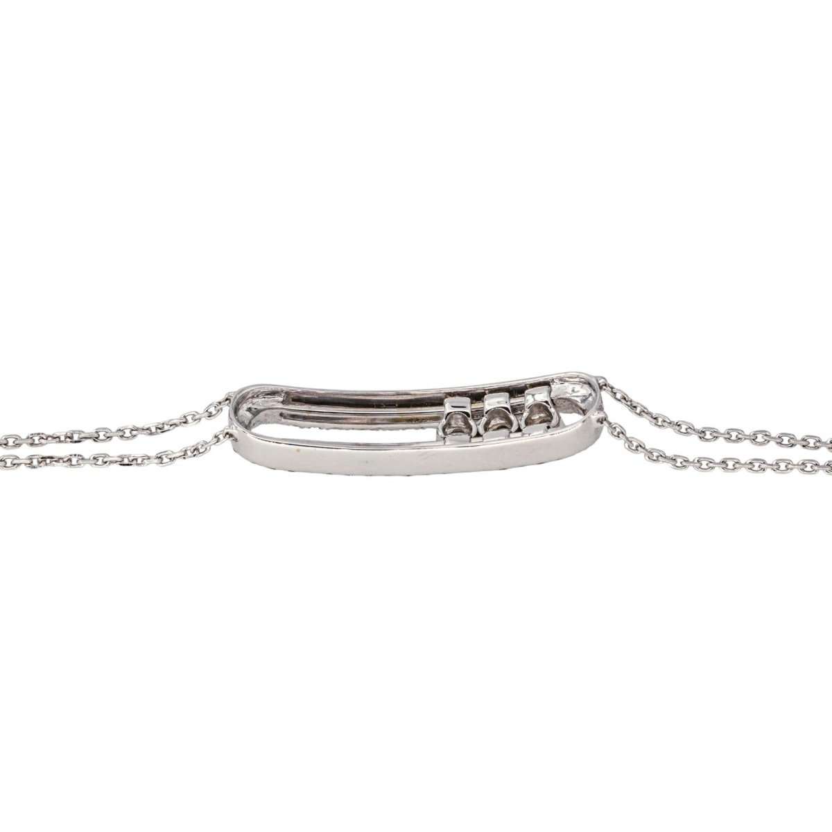 Bracelet Souple MESSIKA "Move Classique" en or blanc et diamants - Castafiore