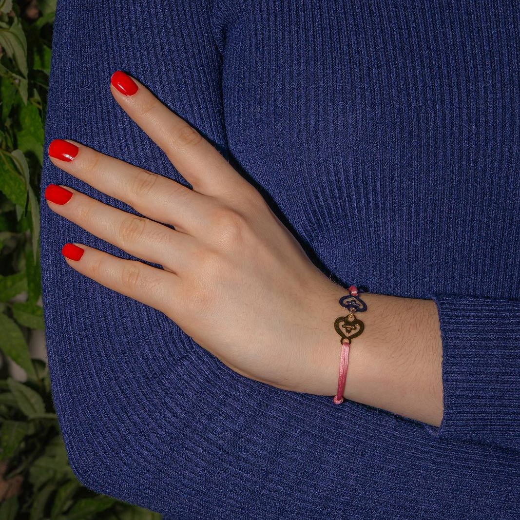 Bracelet Souple O.J. PERRIN "Légendes" en or jaune et or blanc - Castafiore