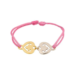 Bracelet Souple O.J. PERRIN "Légendes" en or jaune et or blanc - Castafiore