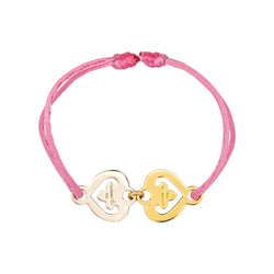 Bracelet Souple O.J. PERRIN "Légendes" en or jaune et or blanc - Castafiore