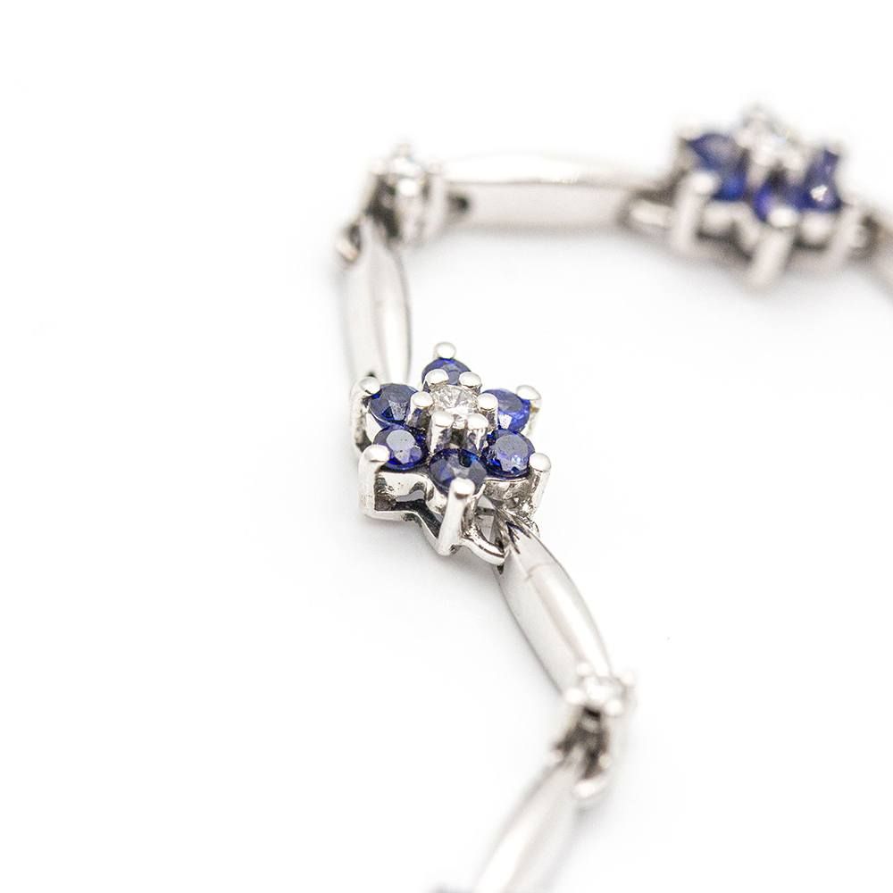 Bracelet SPRING avec saphirs et diamants - Castafiore