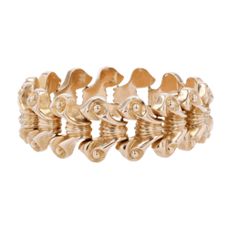 Bracelet Tank en or jaune - Castafiore