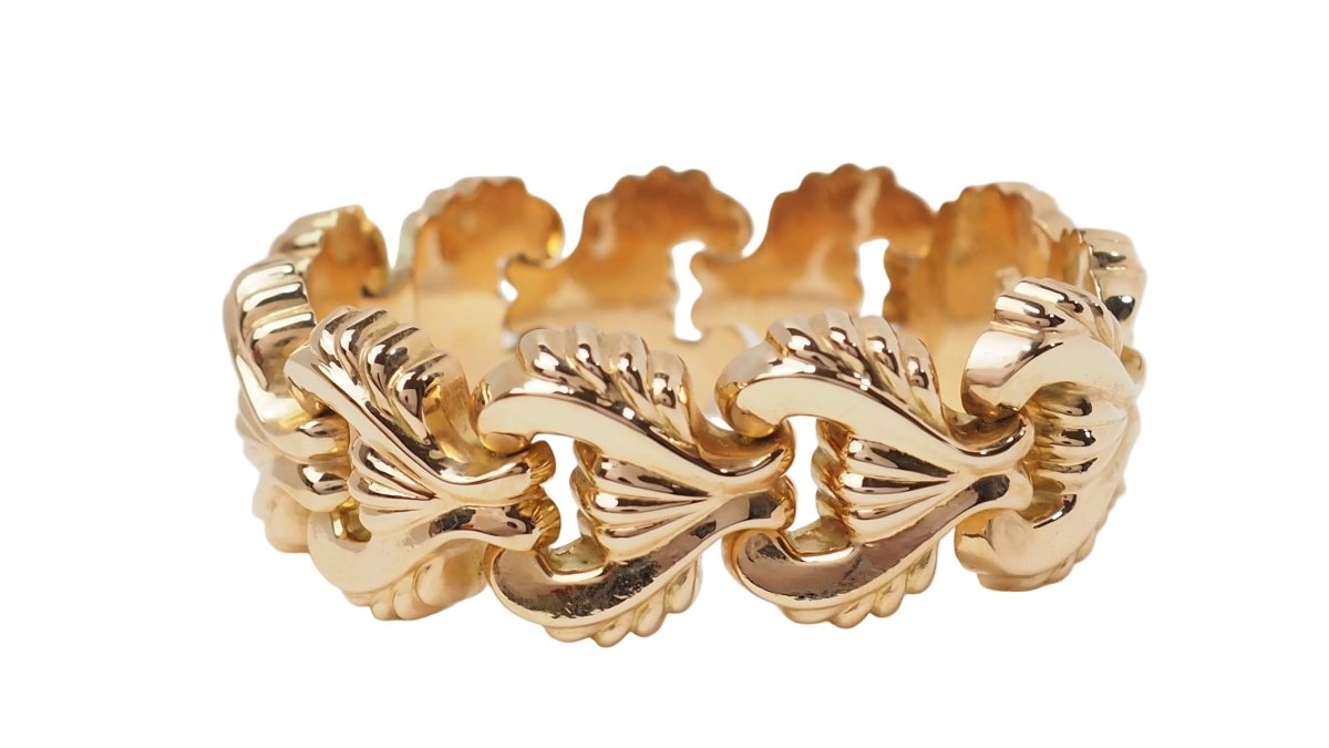 Bracelet Tank en or jaune - Castafiore