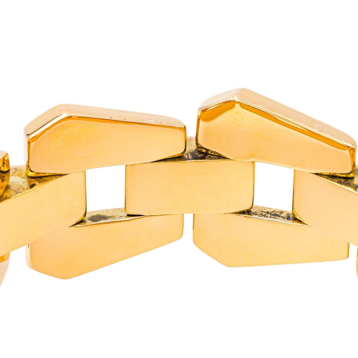 Bracelet Tank en or jaune - Castafiore