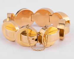 Bracelet Tank en or jaune - Castafiore