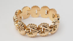 Bracelet Tank en or jaune - Castafiore