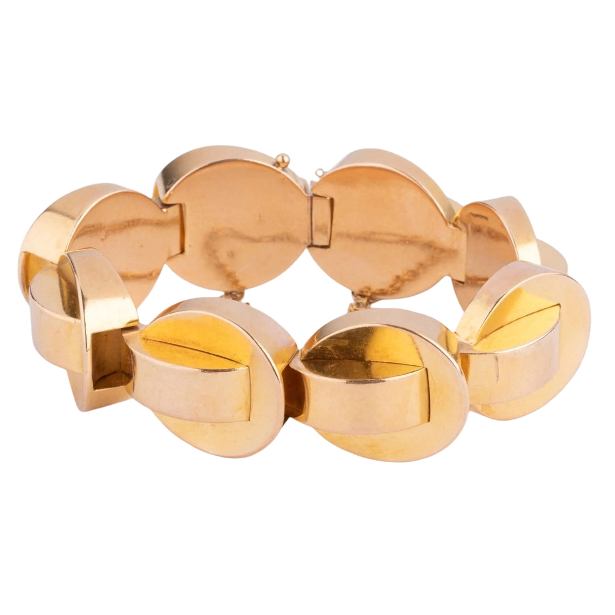 Bracelet Tank en or jaune - Castafiore