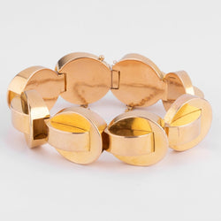 Bracelet Tank en or jaune - Castafiore