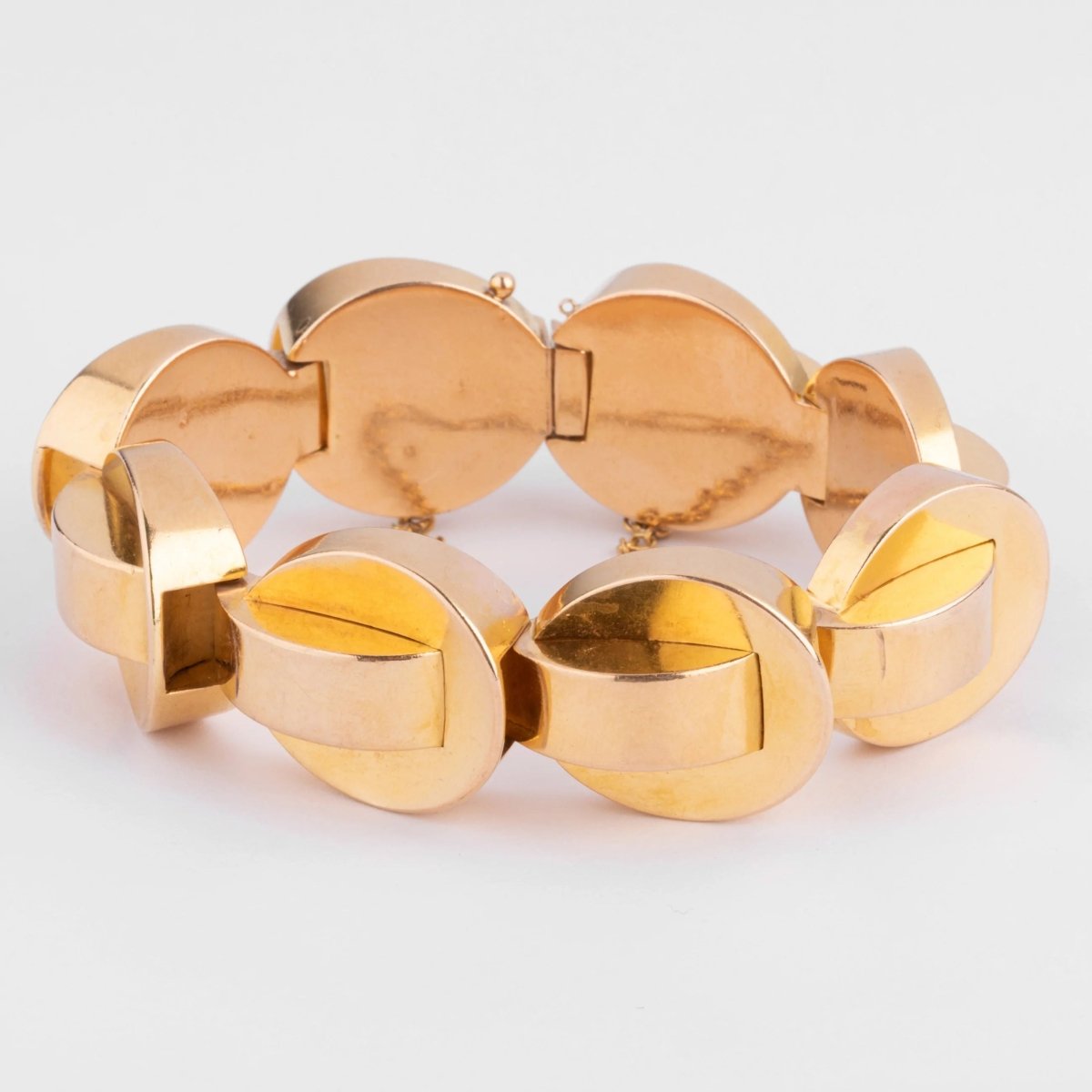 Bracelet Tank en or jaune - Castafiore