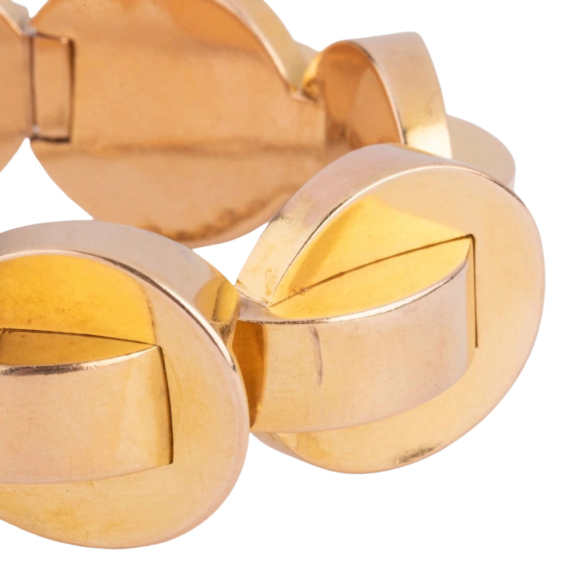 Bracelet Tank en or jaune - Castafiore
