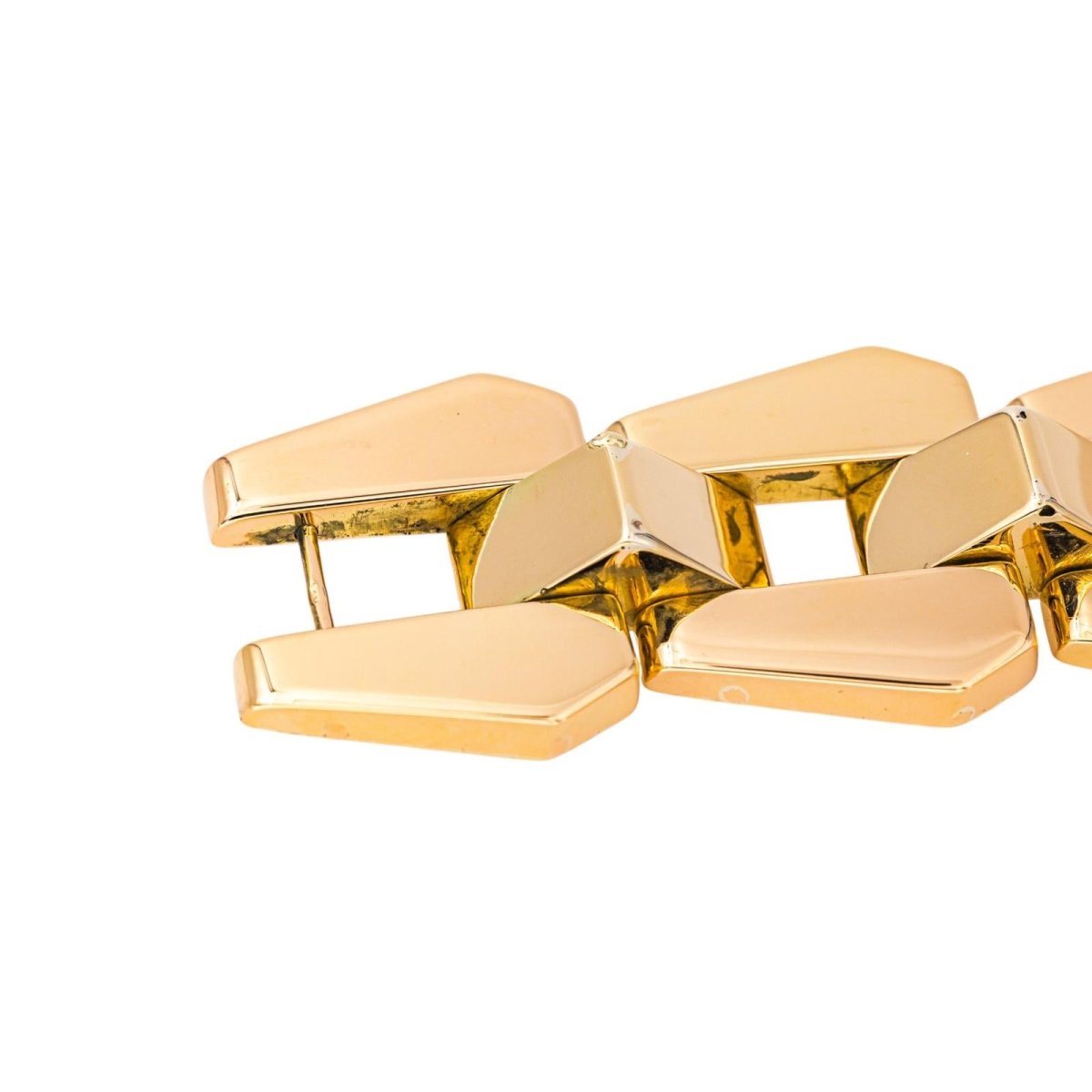 Bracelet Tank en or jaune - Castafiore