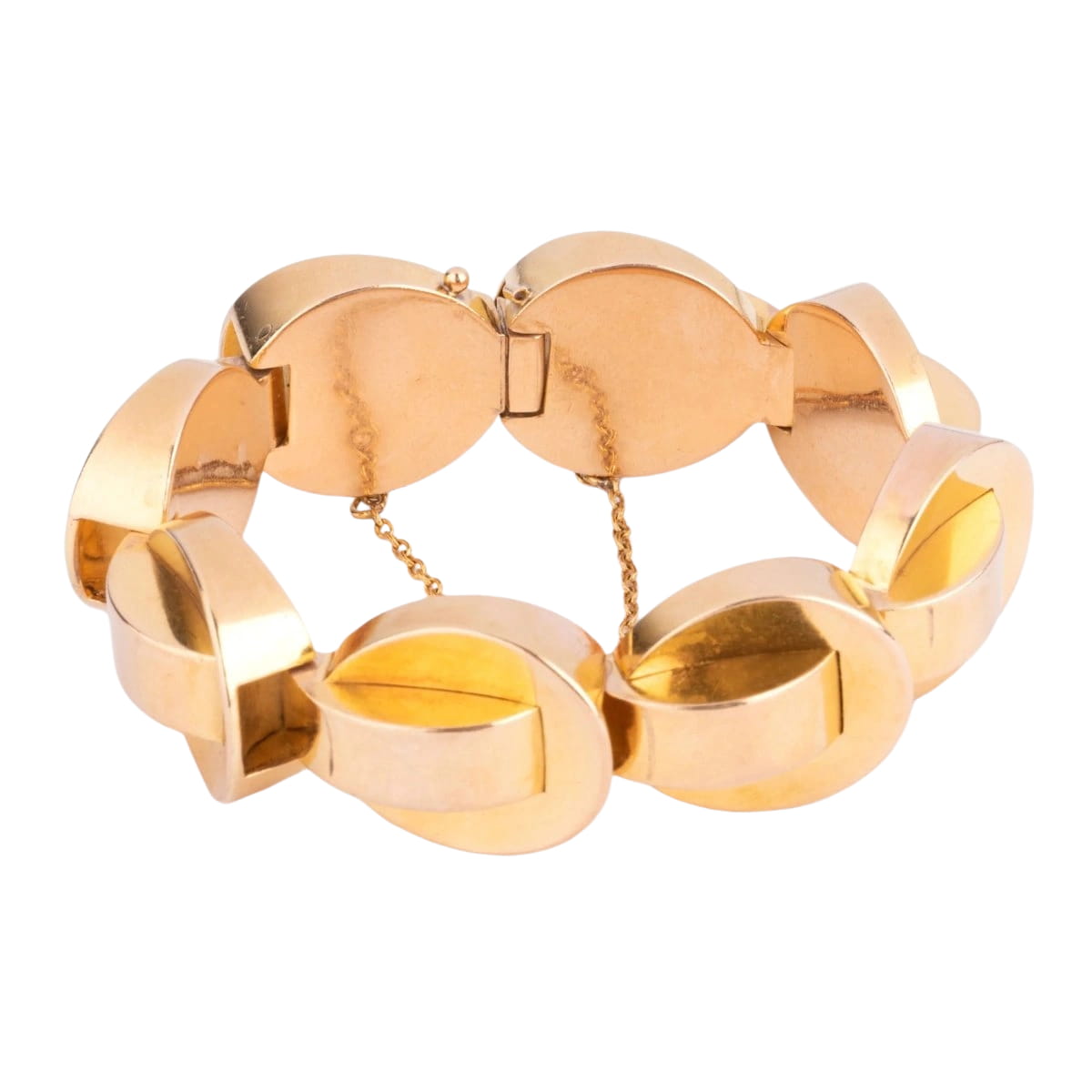 Bracelet Tank en or jaune - Castafiore