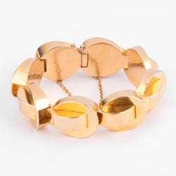 Bracelet Tank en or jaune - Castafiore
