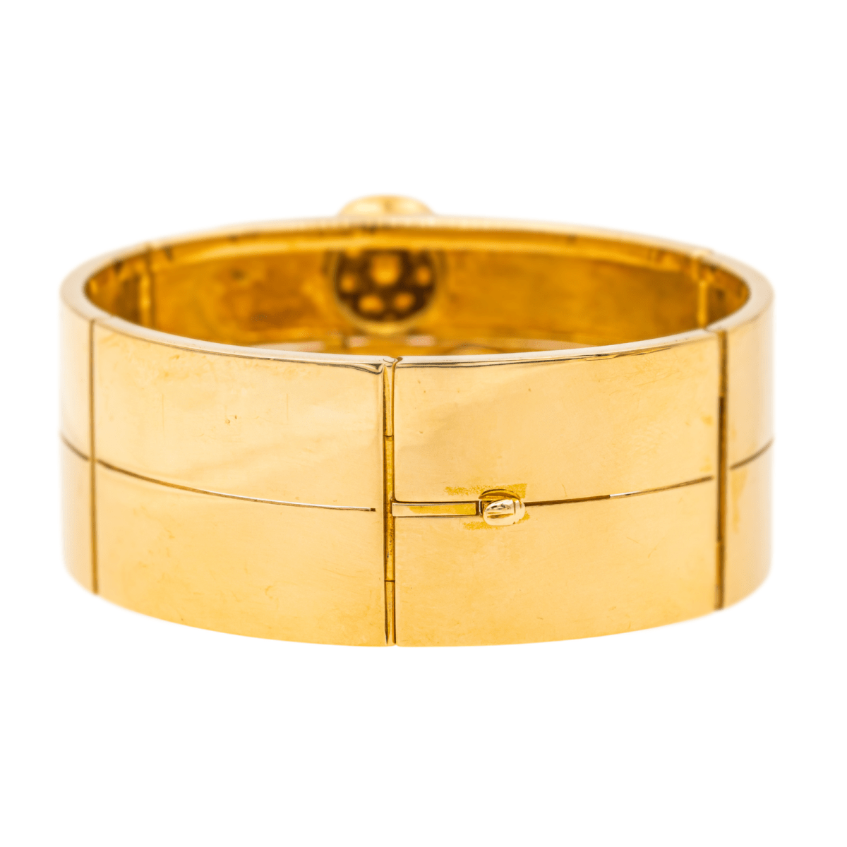 Bracelet Tank en or jaune et diamants - Castafiore