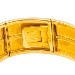 Bracelet Tank en or jaune et diamants - Castafiore