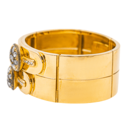 Bracelet Tank en or jaune et diamants - Castafiore