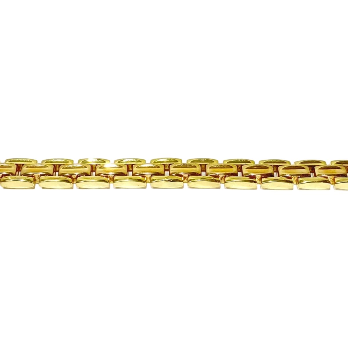 Bracelet Tank en or jaune et or rose - Castafiore