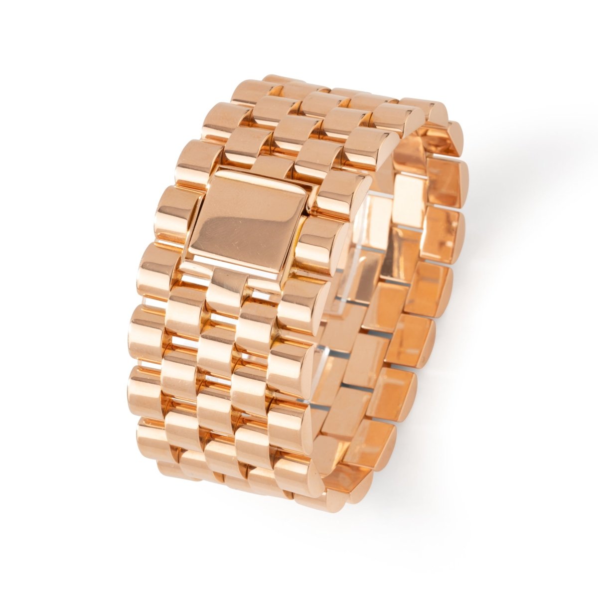 Bracelet Tank en or rose - Castafiore