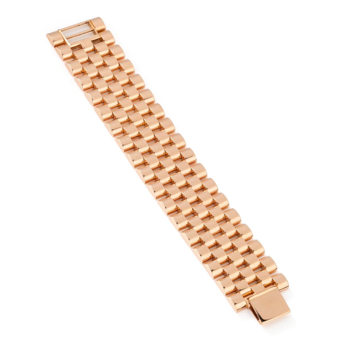 Bracelet Tank en or rose - Castafiore