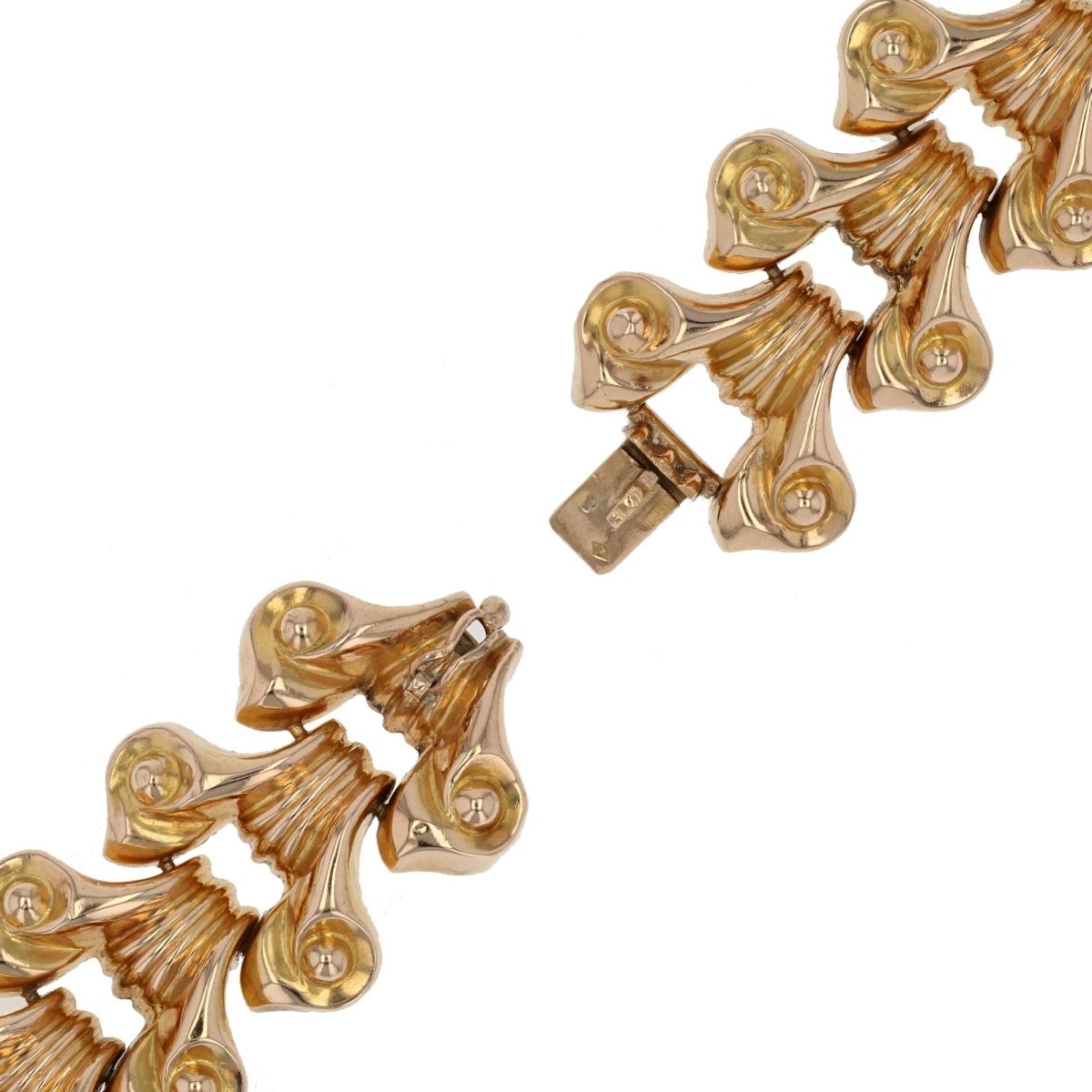 Bracelet TANK Reversible en or jaune - Castafiore