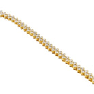 Bracelet Tennis en or jaune et diamants - Castafiore