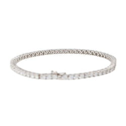 Bracelet Tennis Or blanc Diamant - Castafiore