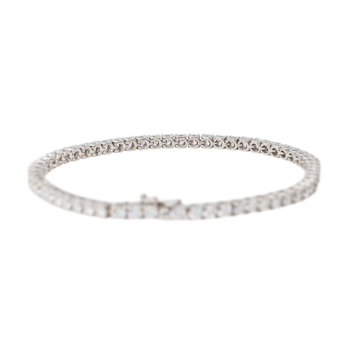 Bracelet Tennis Or blanc Diamant - Castafiore