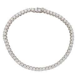 Bracelet Tennis Or blanc Diamant - Castafiore