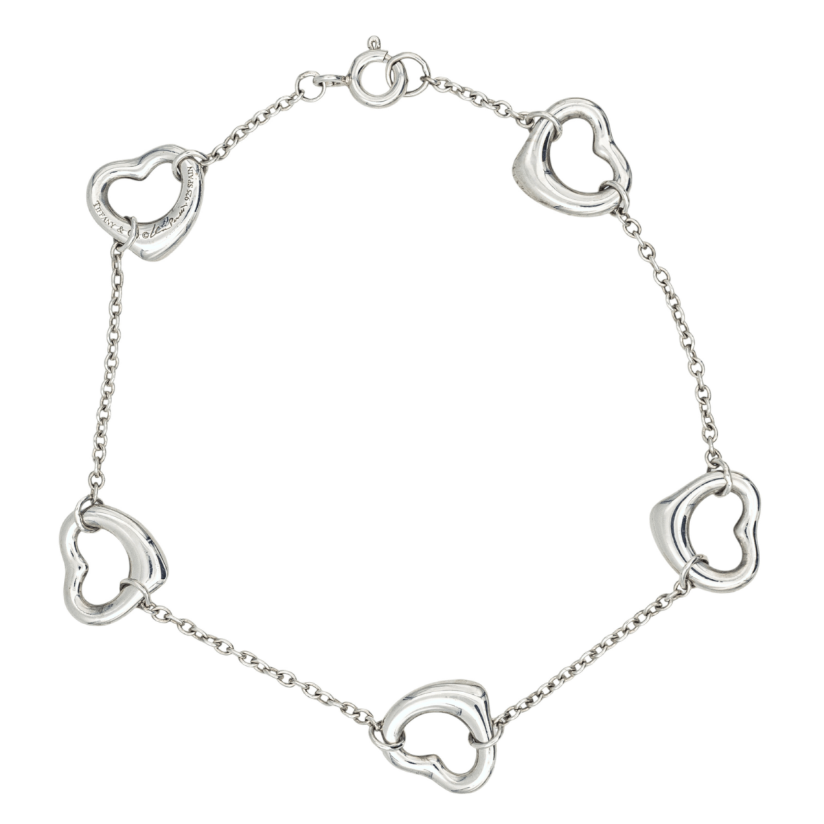 Bracelet TIFFANY & CO "Coeur Open heart" en Argent - Castafiore