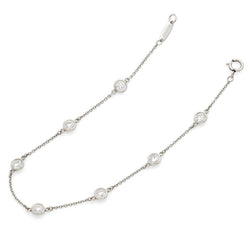 Bracelet TIFFANY & CO "Diamonds by the Yard" en platine et diamants - Castafiore