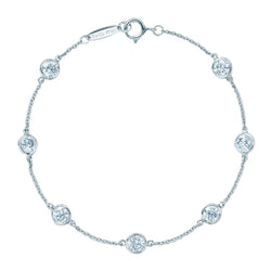 Bracelet TIFFANY & CO "Diamonds by the Yard" en platine et diamants - Castafiore