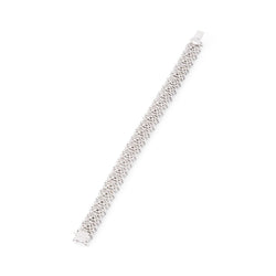 Bracelet TIFFANY & CO. "Feuillages" en platine et diamants - Castafiore
