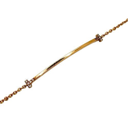 Bracelet TIFFANY & CO. "T" en or jaune et diamants - Castafiore