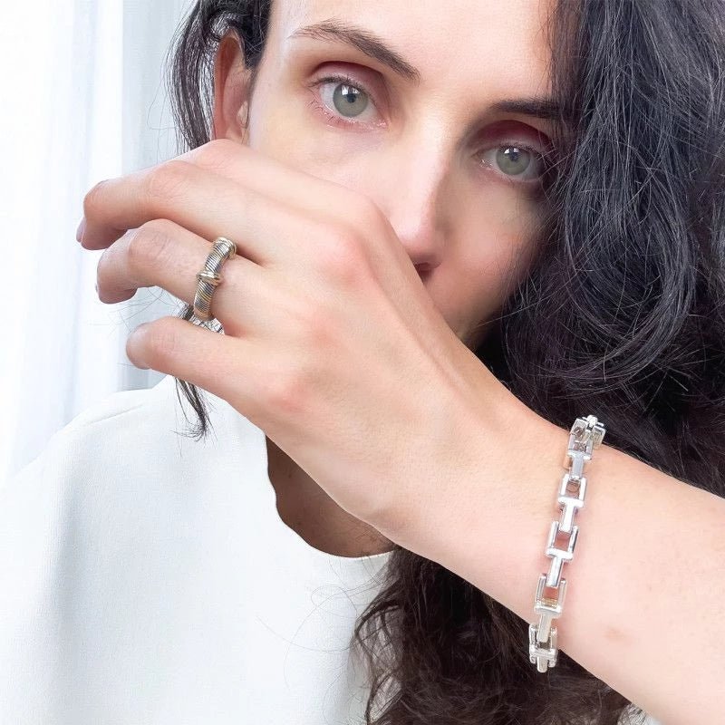 Bracelet TIFFANY & CO. Tiffany T en argent - Castafiore