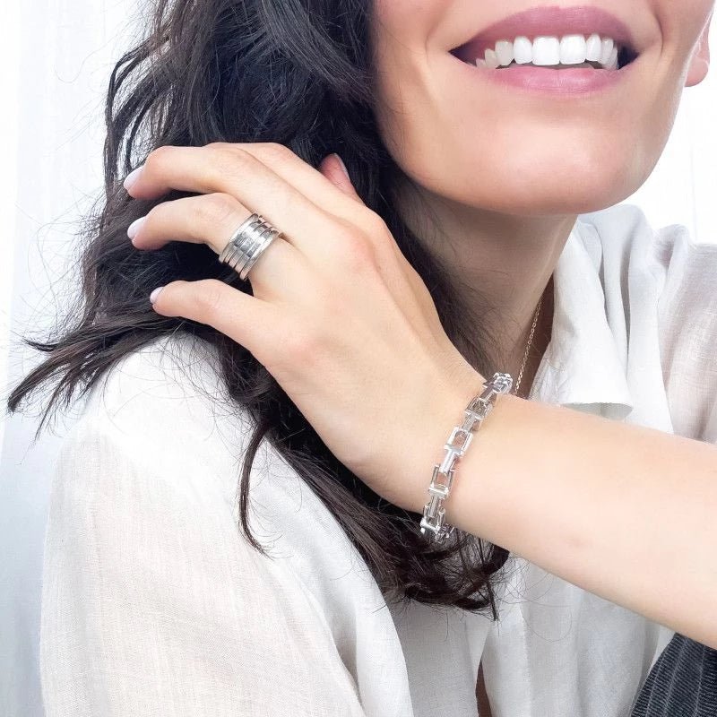 Bracelet TIFFANY & CO. Tiffany T en argent - Castafiore