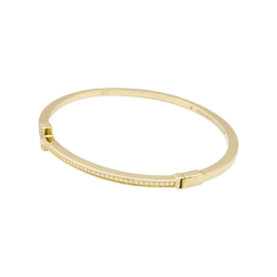 Bracelet Tiffany & Co., "Tiffany T" en or jaune et diamants. - Castafiore