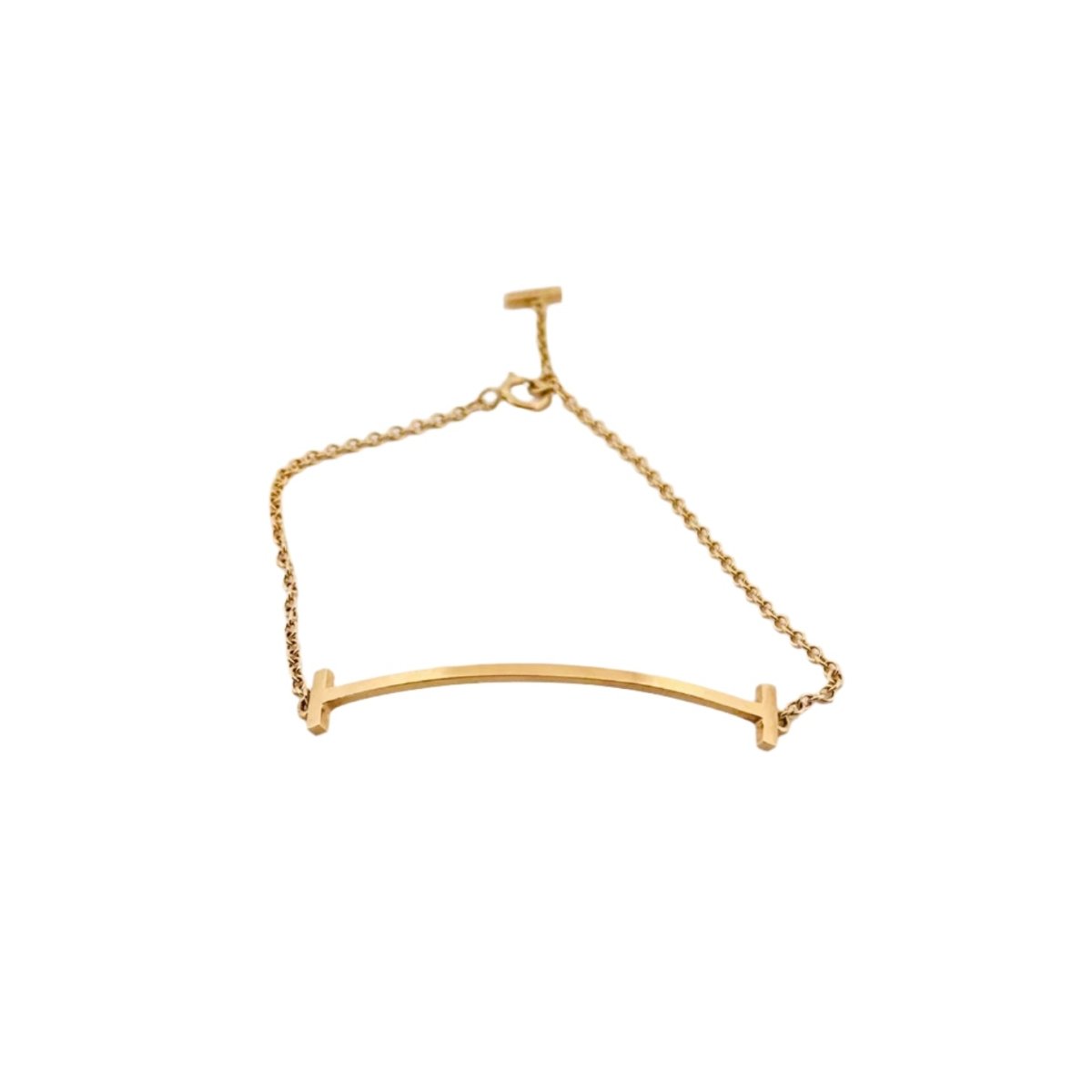 Bracelet TIFFANY T, "Smile" en or jaune - Castafiore