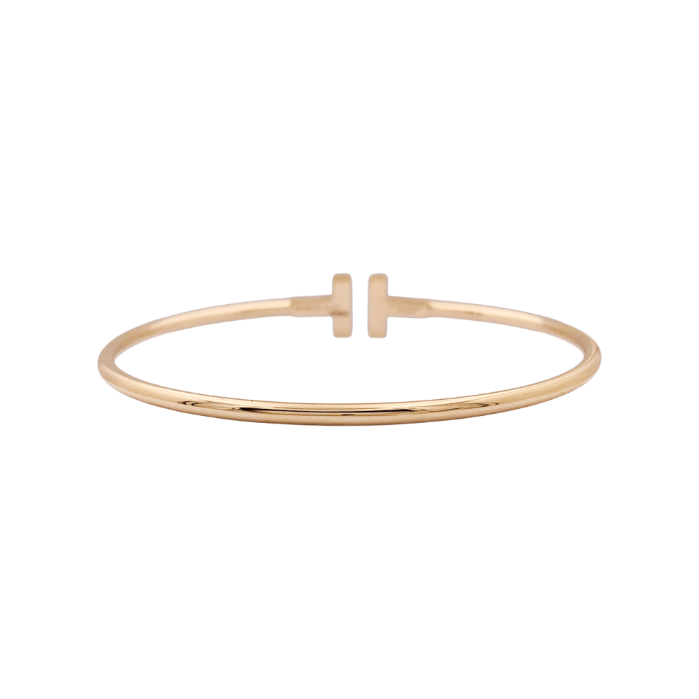 Bracelet TIFFANY Wire Tiffany t en or rose et diamants - Castafiore