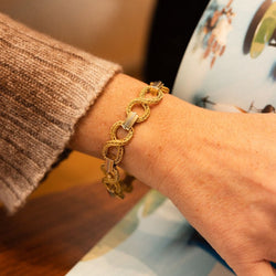 Bracelet torsadé en or jaune - Castafiore