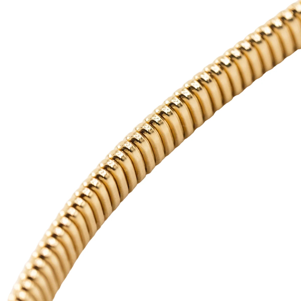 Bracelet Tubogas en or jaune et diamants - Castafiore