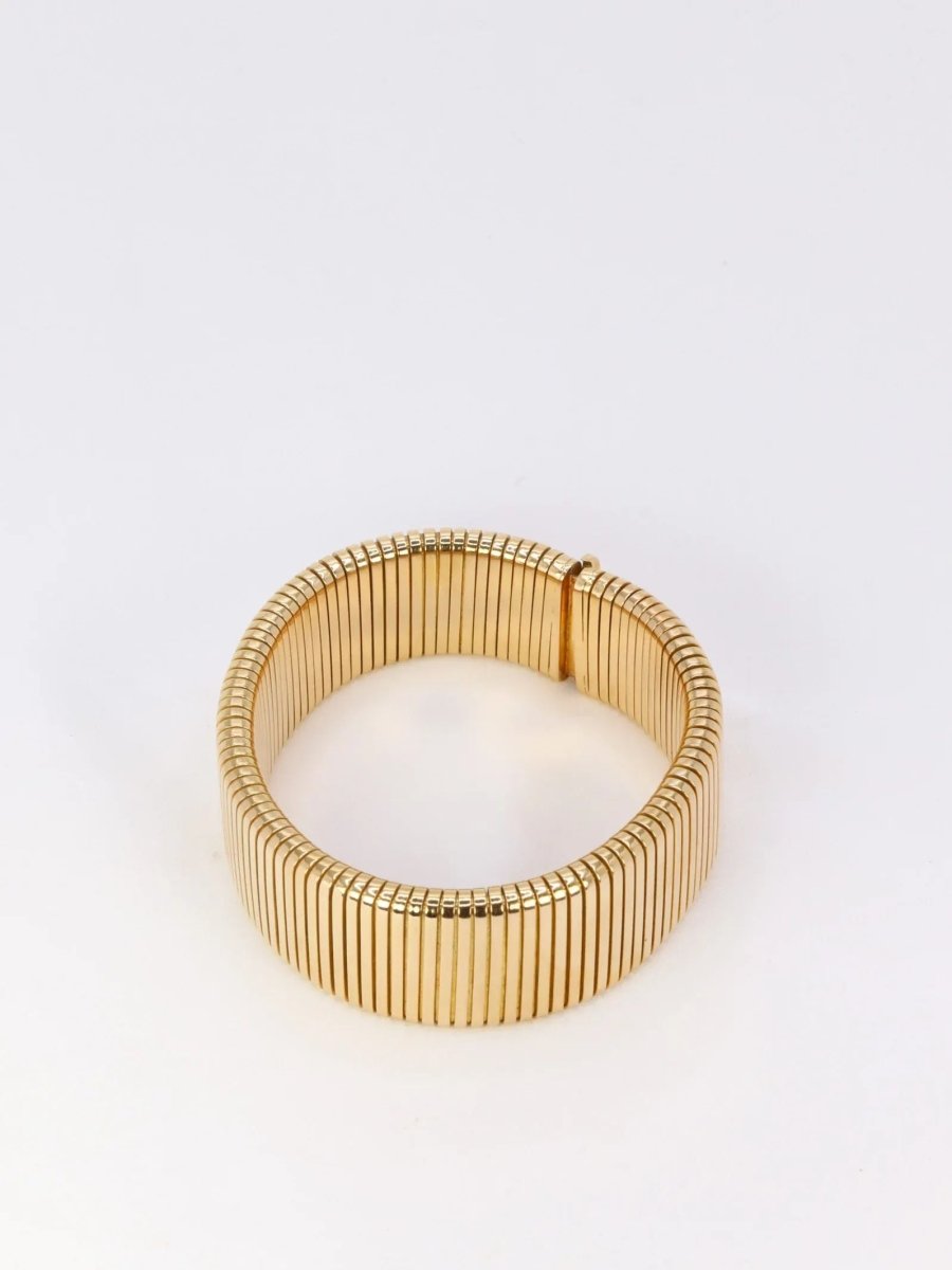 Bracelet Tubogas vintage en or jaune - Castafiore