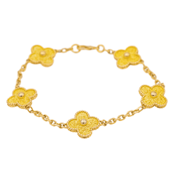 Bracelet Van Cleef & Arpels Bracelet Alhambra en or jaune - Castafiore