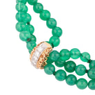 Bracelet VAN CLEEF & ARPELS en or jaune, chrysoprase et diamants - Castafiore