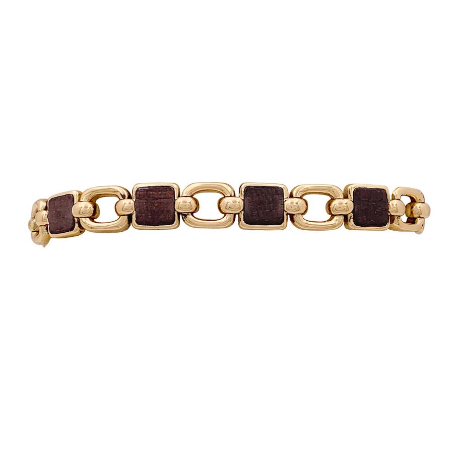 Bracelet VAN CLEEF & ARPELS en or jaune et bois d'amourette - Castafiore