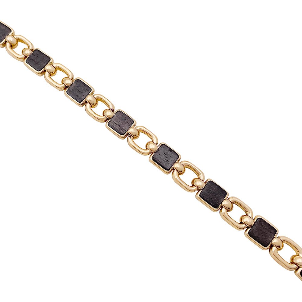 Bracelet VAN CLEEF & ARPELS en or jaune et bois d'amourette - Castafiore