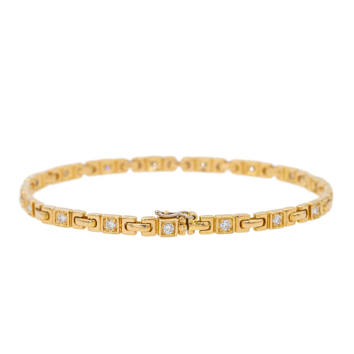 Bracelet VAN CLEEF & ARPELS en or jaune et diamants - Castafiore